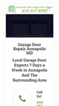 Mobile Screenshot of annapolisgaragedoors.net