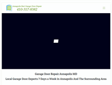 Tablet Screenshot of annapolisgaragedoors.net
